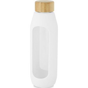 Tidan 600 ml borosilicate glass bottle with silicone grip, W (Water bottles)