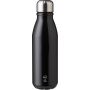 Recycled aluminium bottle (550 ml) Adalyn, black