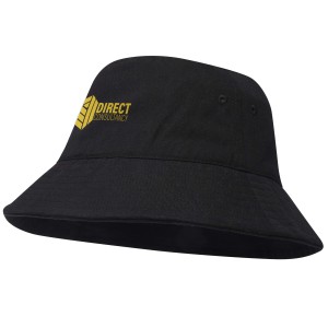Wicklow recycled sun hat, Solid black (Hats)