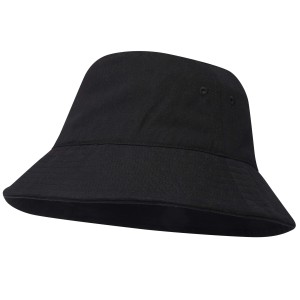 Wicklow recycled sun hat, Solid black (Hats)