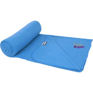 Willow RPET polar fleece blanket, Process blue (Blanket)