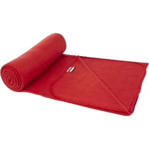 Willow RPET polar fleece blanket, Red (Blanket)