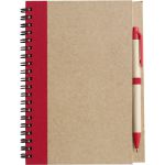 Wire bound notebook with ballpen., red (2715-08CD)