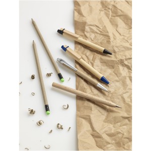 Arica wooden ballpoint pen, Natural, White (Wooden, bamboo, carton pen)