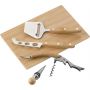 Bamboo cheese and wine set Patrick, brown