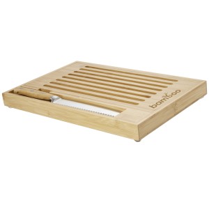 Pao bamboo cutting board with knife, Natural (Wood kitchen equipments)
