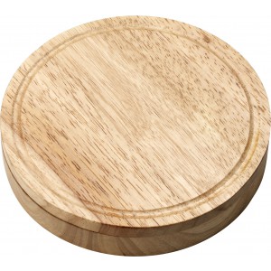 Wooden cheese plate set Bellamy, brown (Wood kitchen equipments)