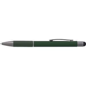 Aluminium ballpen Jett, green (Wooden, bamboo, carton pen)