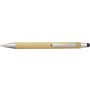 Bamboo and plastic ballpen Claire, black