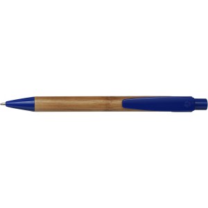 Bamboo ballpen Lacey, blue (Wooden, bamboo, carton pen)