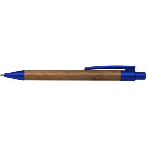 Bamboo ballpen Lacey, blue (Wooden, bamboo, carton pen)