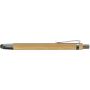 Bamboo ballpen with rubber tip, brown