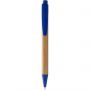 Borneo bamboo ballpoint pen, Natural,Royal blue