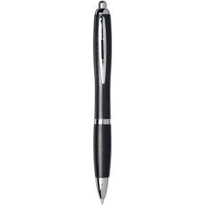 Nash wheat straw chrome tip ballpoint pen, Black (Wooden, bamboo, carton pen)