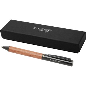 Timbre wood ballpoint pen, Solid black (Wooden, bamboo, carton pen)