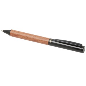 Timbre wood ballpoint pen, Solid black (Wooden, bamboo, carton pen)