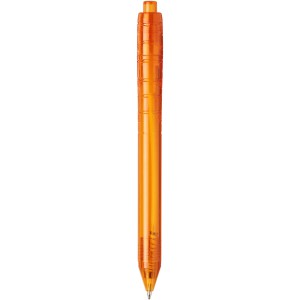 Vancouver recycled PET ballpoint pen, Transparent Orange (Plastic pen)