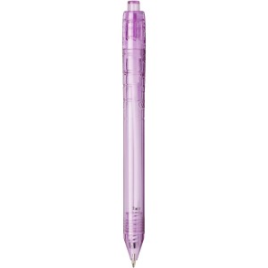 Vancouver recycled PET ballpoint pen, transparent purple (Plastic pen)