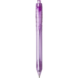 Vancouver recycled PET ballpoint pen, transparent purple (Plastic pen)