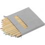 Wooden pencil set Devin, grey