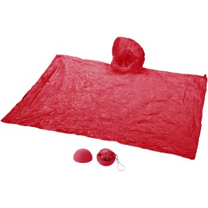 Xina rain poncho in storage ball with keychain, Red (Raincoats)