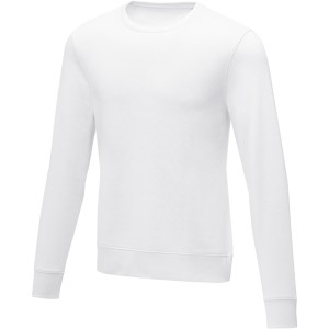 Zenon men's crewneck sweater, White (Pullovers)