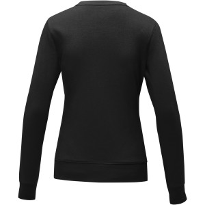 Zenon women's crewneck sweater, Solid black (Pullovers)