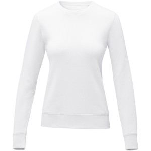 Zenon women's crewneck sweater, White (Pullovers)