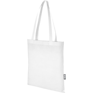 Zeus GRS recycled non-woven convention tote bag 6L, White