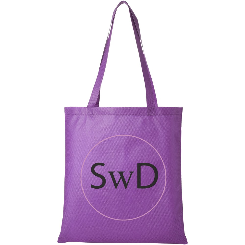 Printed Zeus Non Woven Convention Tote Bag Lavender Shopping Bags