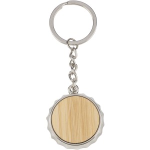 Zinc alloy keychain Finn, brown