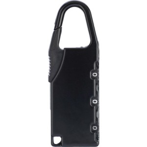 Zinc alloy numeric padlock April, black (Travel items)