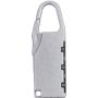 Zinc alloy numeric padlock April, silver