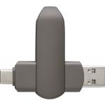 Zinc alloy USB stick Harlow, gun metal (1001765-411)