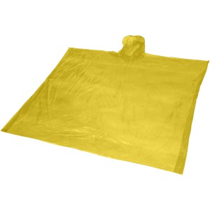 Ziva disposable rain poncho with storage pouch, Yellow (Raincoats)